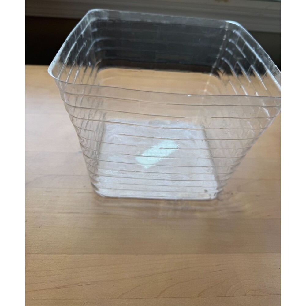 Longaberger Cranberry Basket Clear Plastic Protector #48506 7"L x 7"W x 6"H